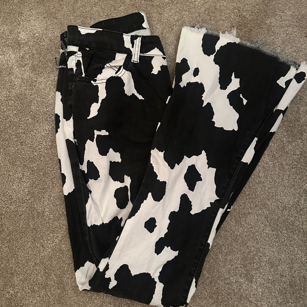 Cow print bells